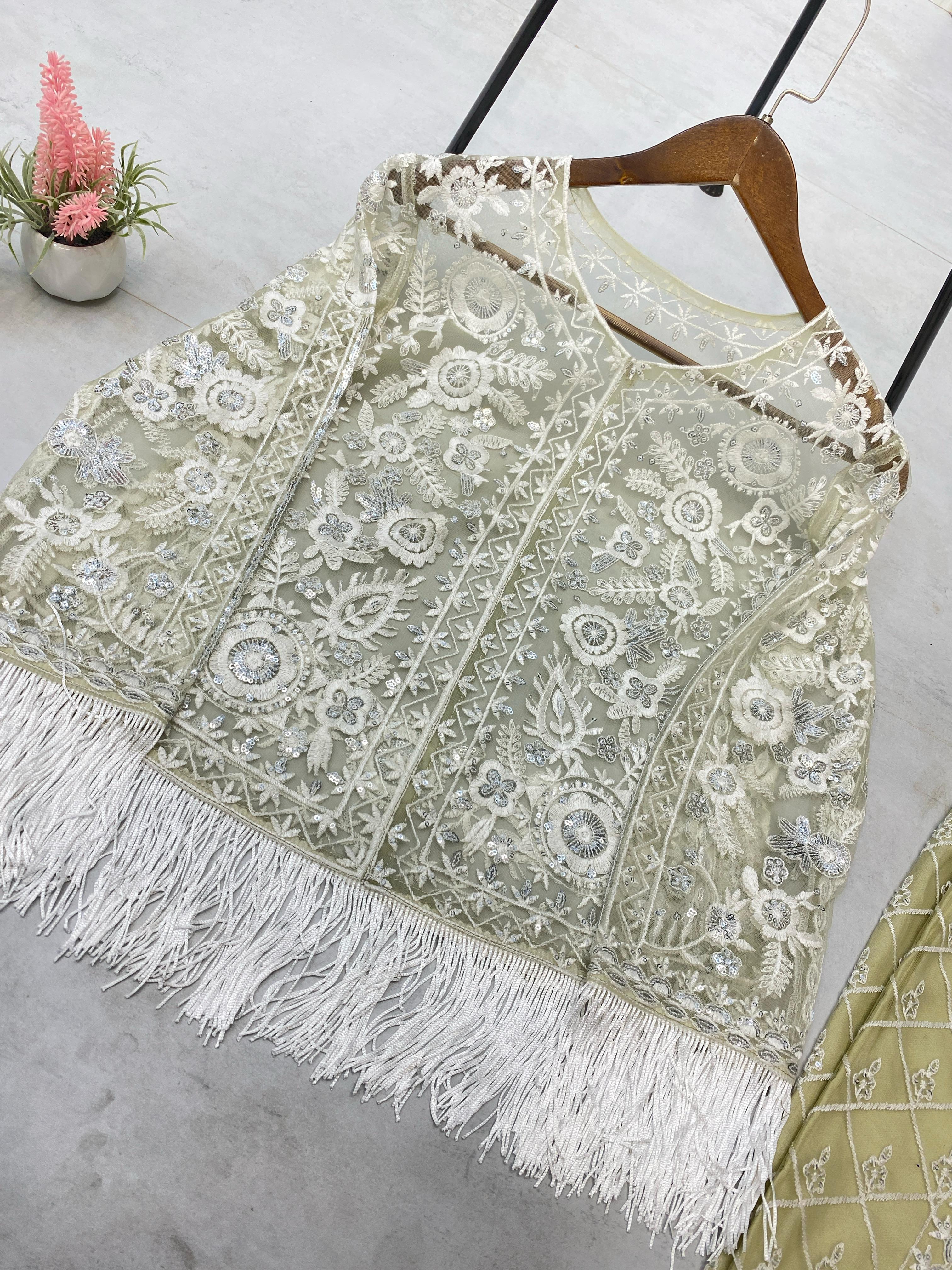 Imposing Sequences Work Pista Color Palazzo Suit