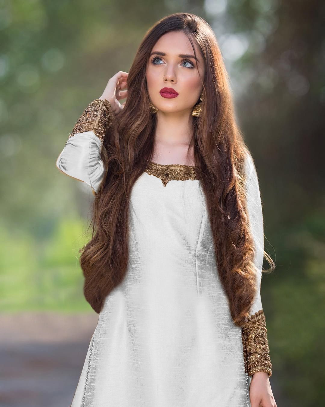 Good Looking Sequin Work White Color Top Palazzo With Dupatta