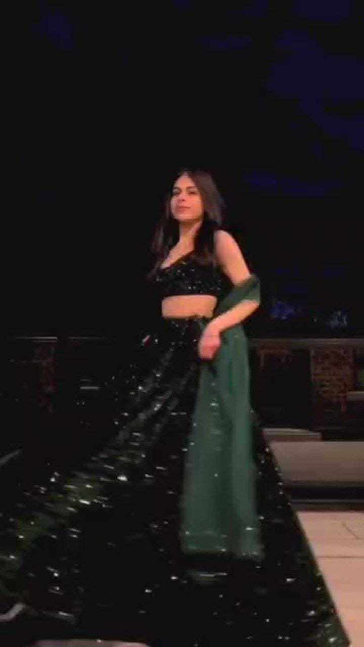 Outstanding Heavy Sequins Work Green Color Lehenga Choli
