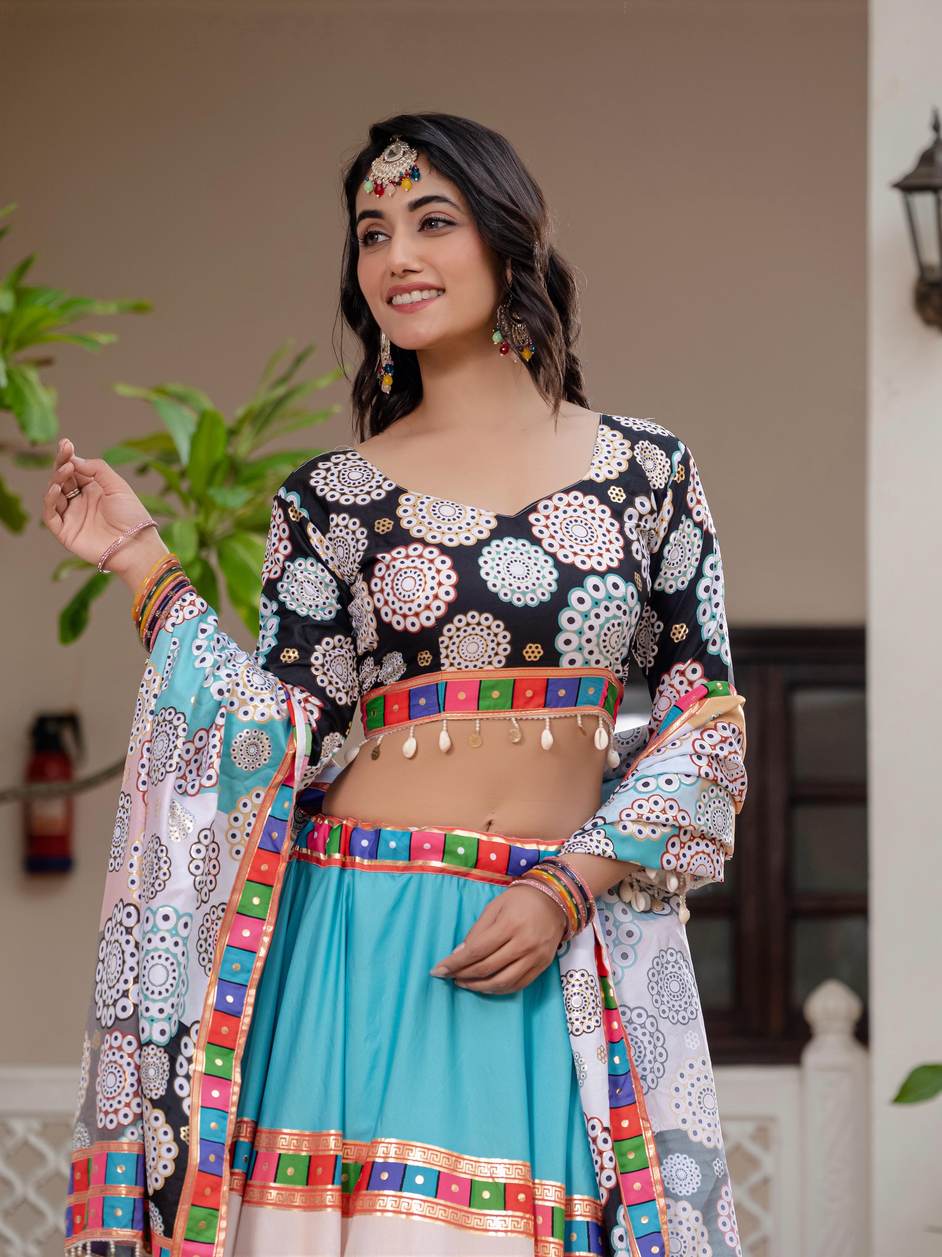 Navratri Wear Multicolor Lehenga Choli