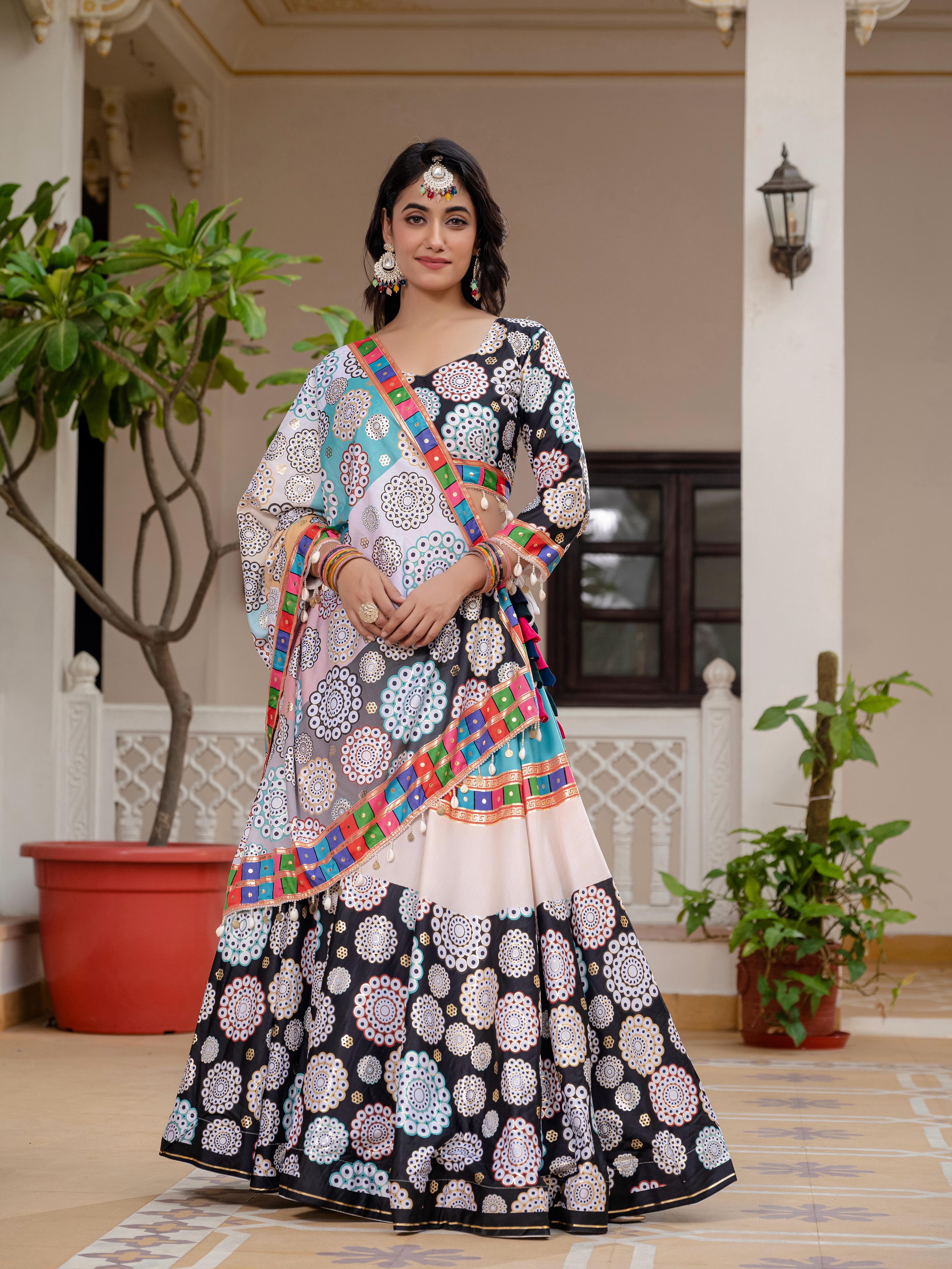 Navratri Wear Multicolor Lehenga Choli