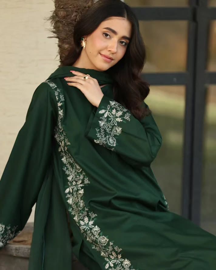 Roman Silk Green Color Straight Salwar Suit