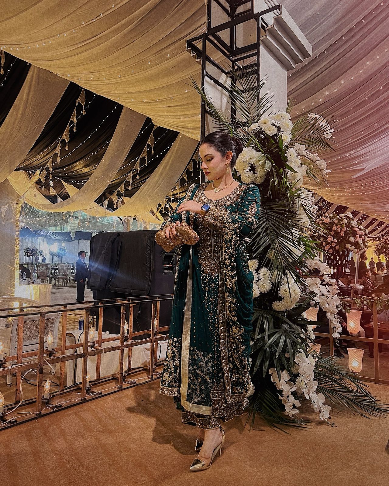 Designer Jimmy Chu Green Color Salwar Suit