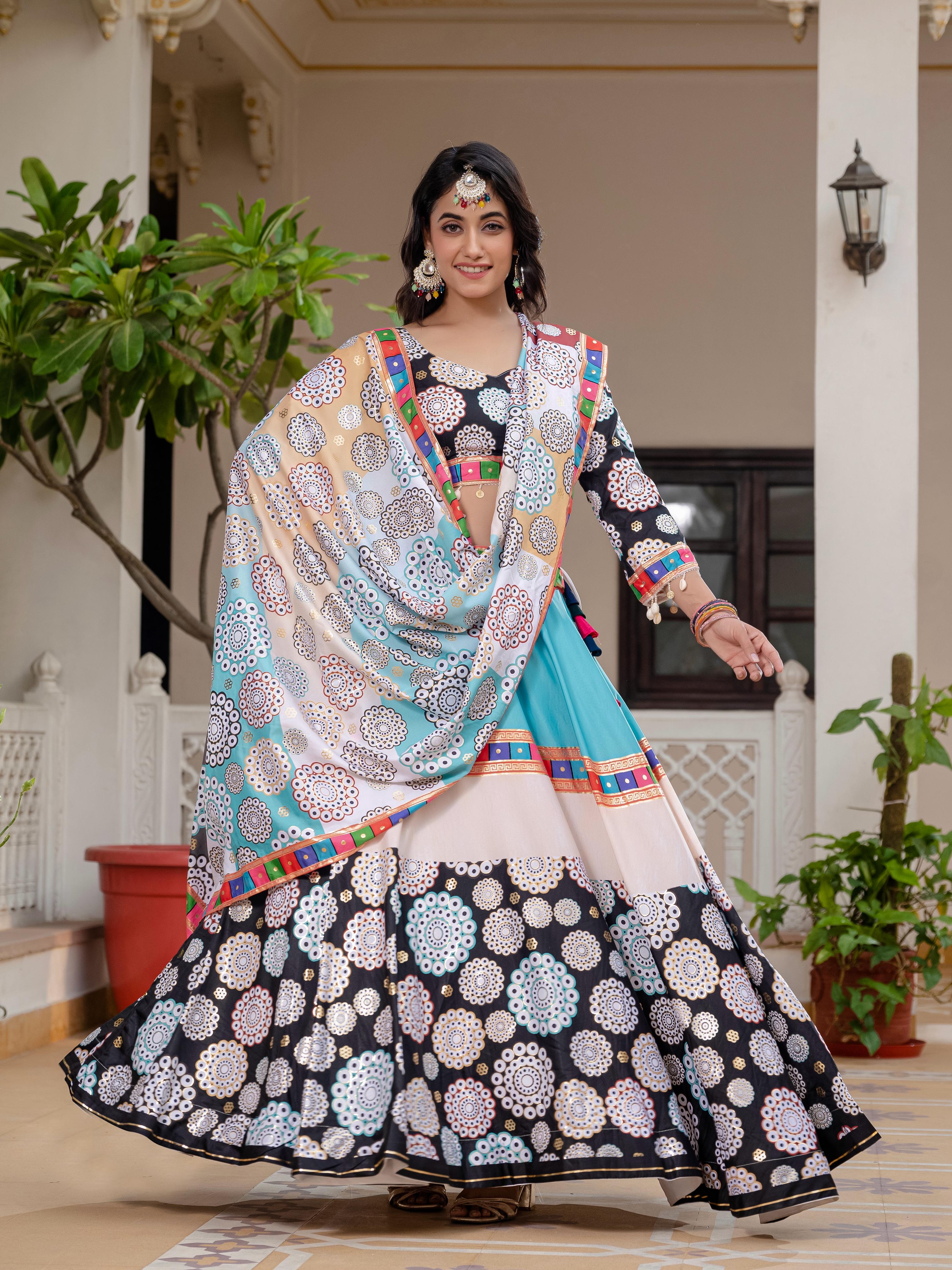 Navratri Wear Multicolor Lehenga Choli