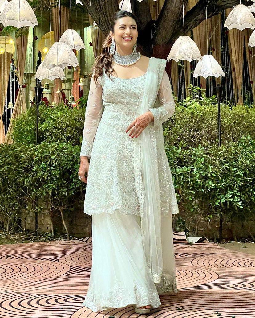 Superhit Off White Color Sequence Thread Work Sharara Suit