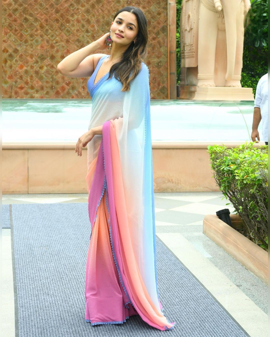 Latest Multi Color Alia Bhatt Wear Saree