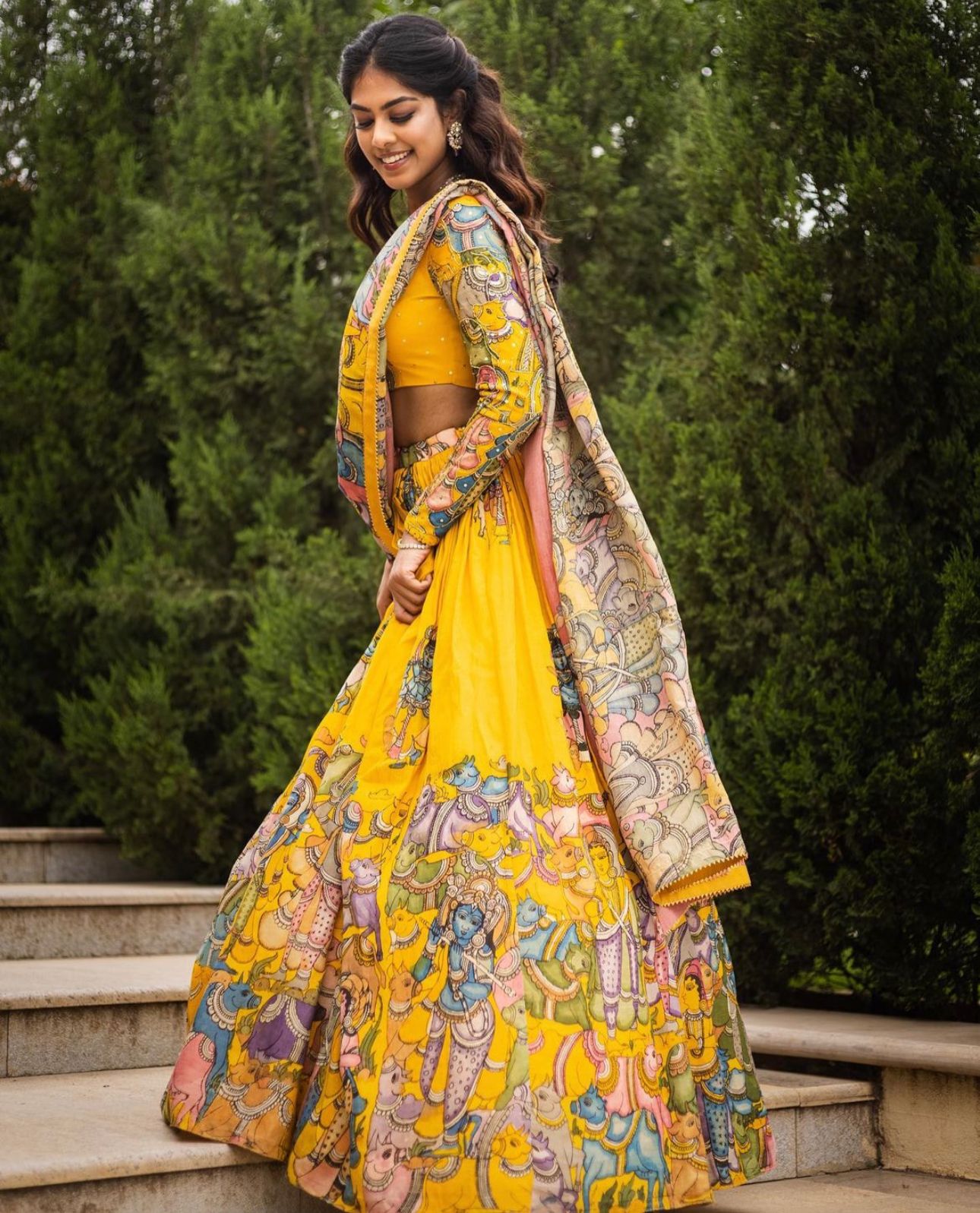 Beautiful lehenga-choli with superb embellishment. | Simple lehenga, Dress, Yellow  lehenga