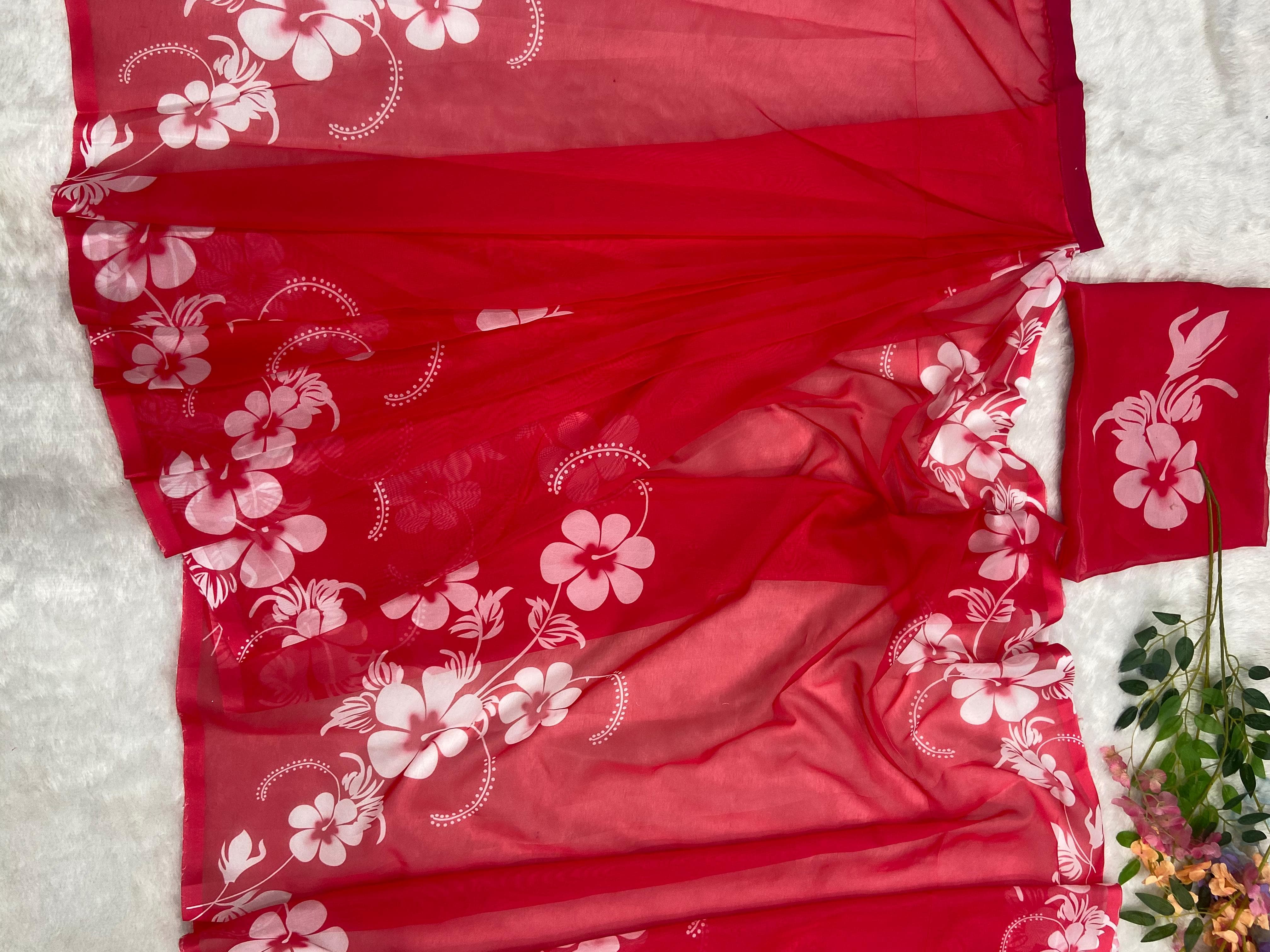 Luxuriant Pink Color Organza Silk Ready To Wear Saree