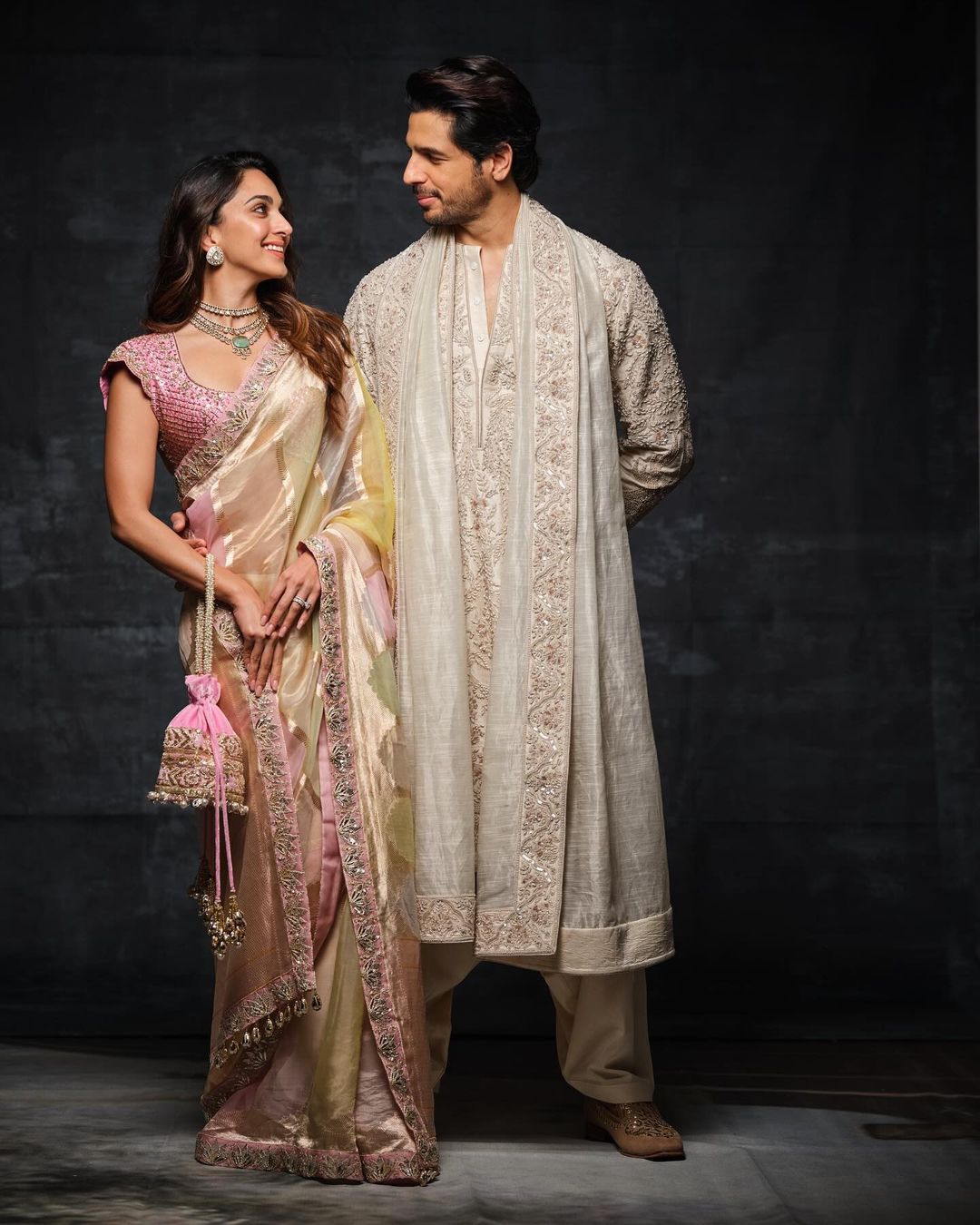 Bollywood Kiara Advani Wear Multi Color Saree