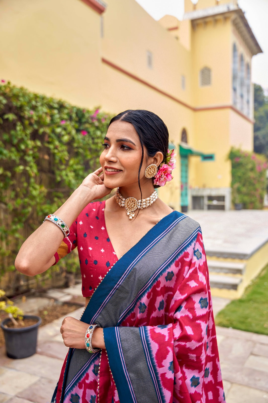 Elegant Blue Color Printed Traditional Lehenga Choli