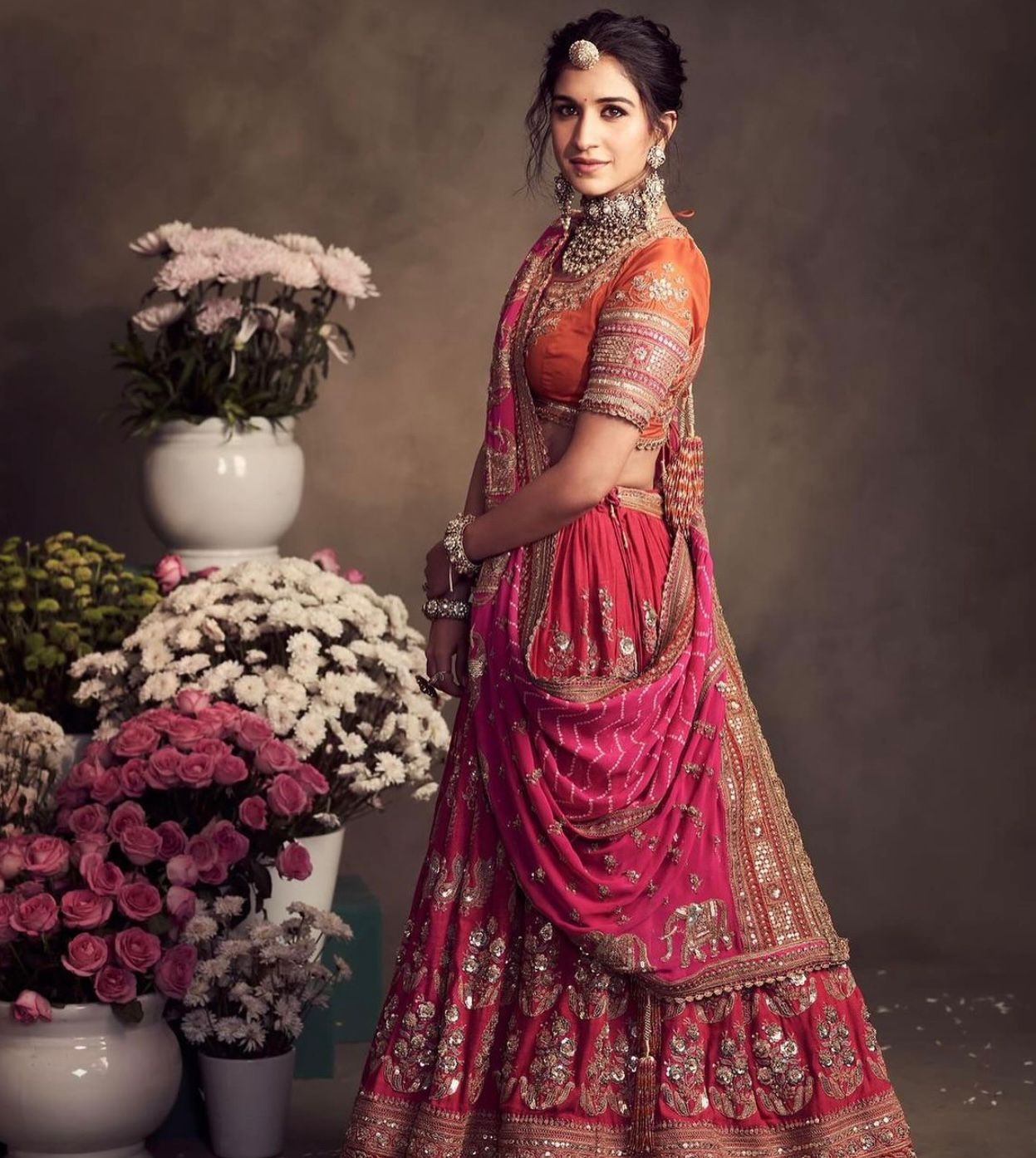 Demanding Sequence Work Pink  Color lehenga choli