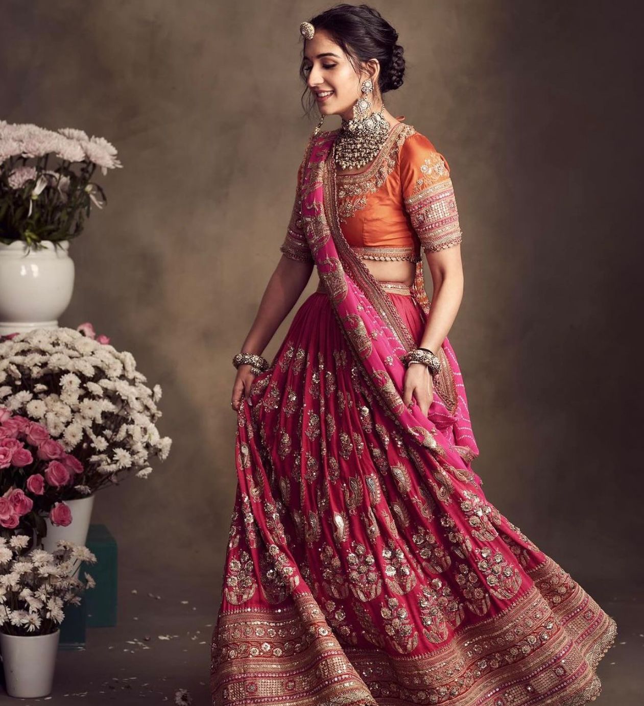 Demanding Sequence Work Pink  Color lehenga choli