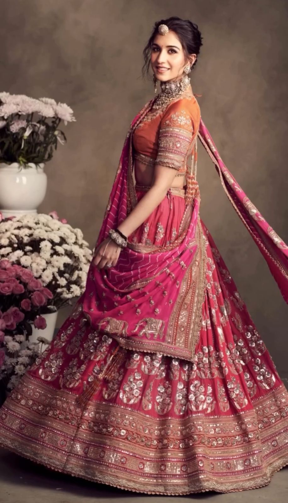 Demanding Sequence Work Pink  Color lehenga choli