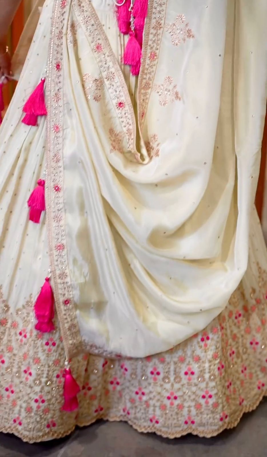 White Color Georgette Sequence Work Lehenga Choli