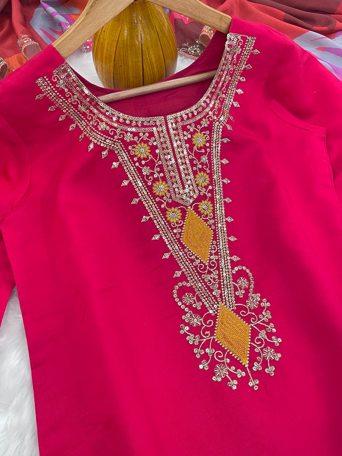 Precious Pink Color Salwar Suit With Digital Print Dupatta