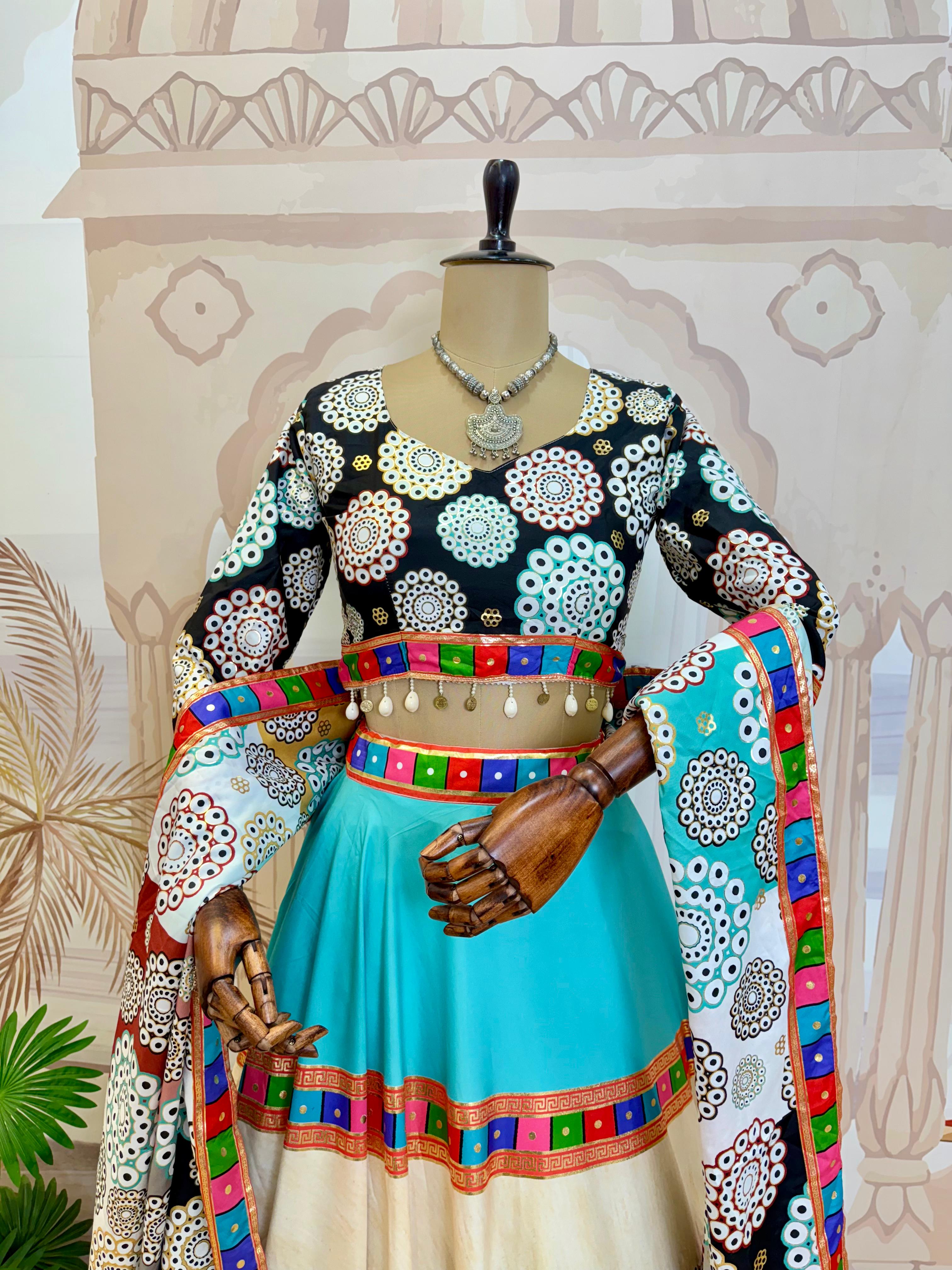 Navratri Wear Multicolor Lehenga Choli