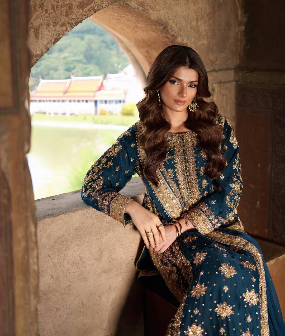 Graceful Georgette Blue Color Salwar Suit