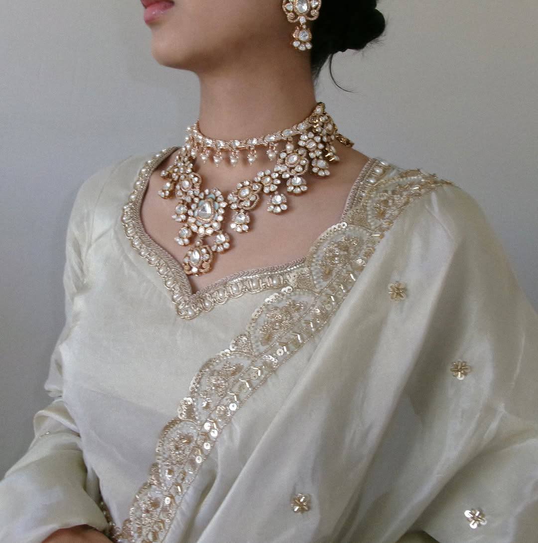 Function Wear Heavy Work Off White Color Lehenga Choli