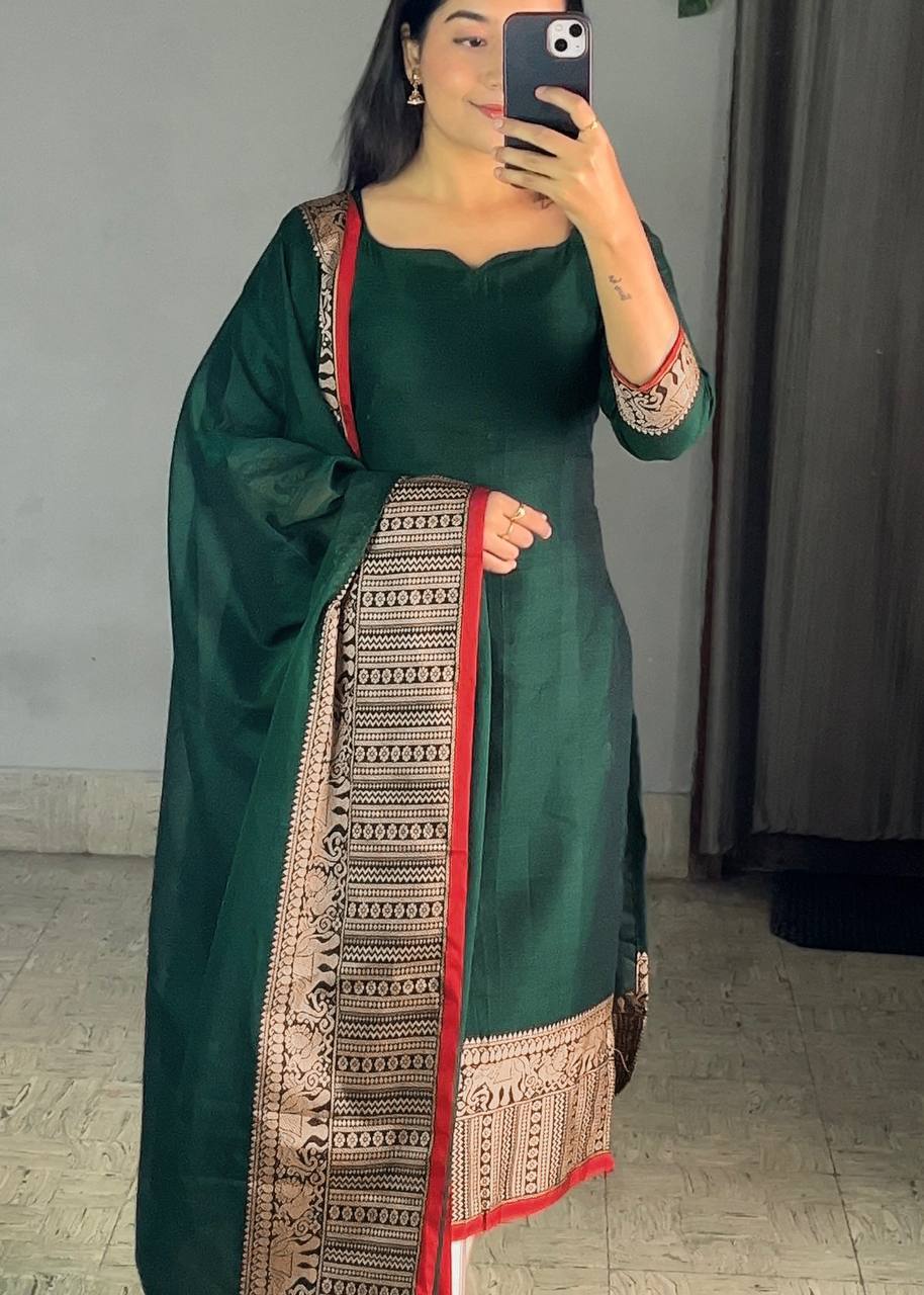 Precious Heavy Work Green Color Suitset