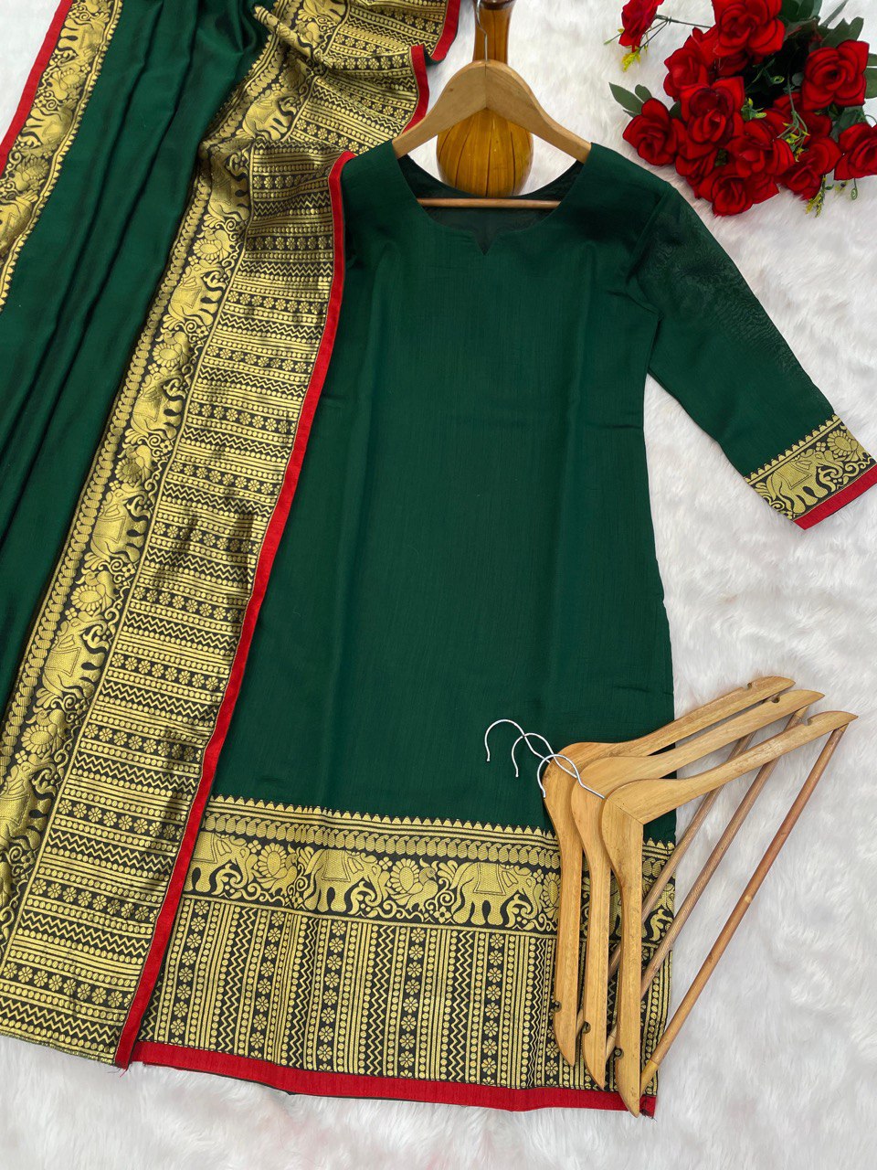 Precious Heavy Work Green Color Suitset