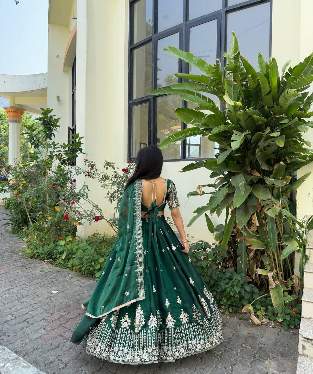Marriage Special Heavy Work Green Color Lehenga Choli