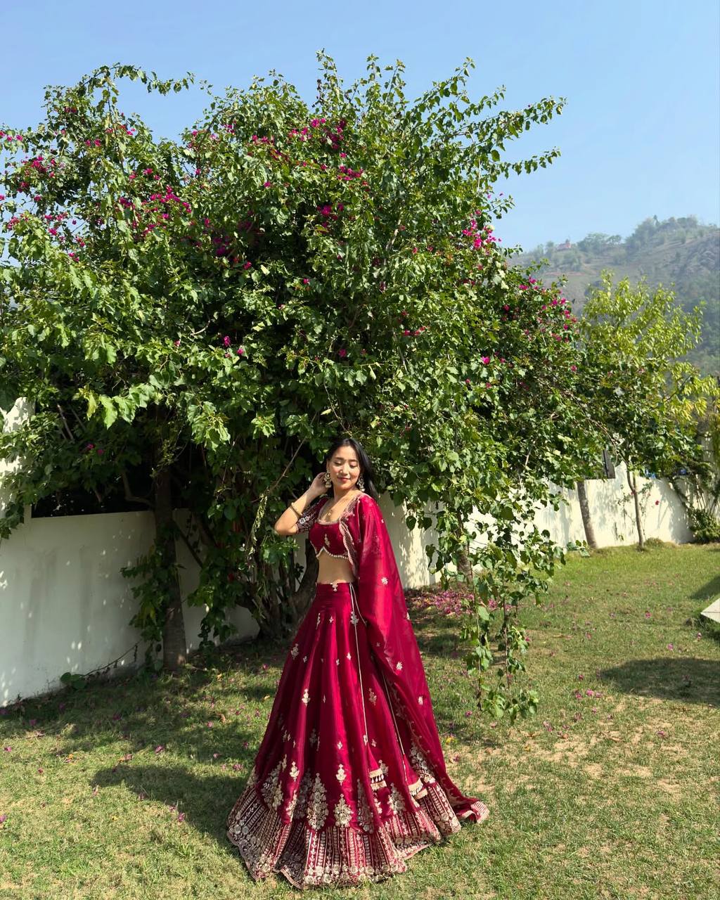 Marriage Special Heavy Work Maroon Color Lehenga Choli