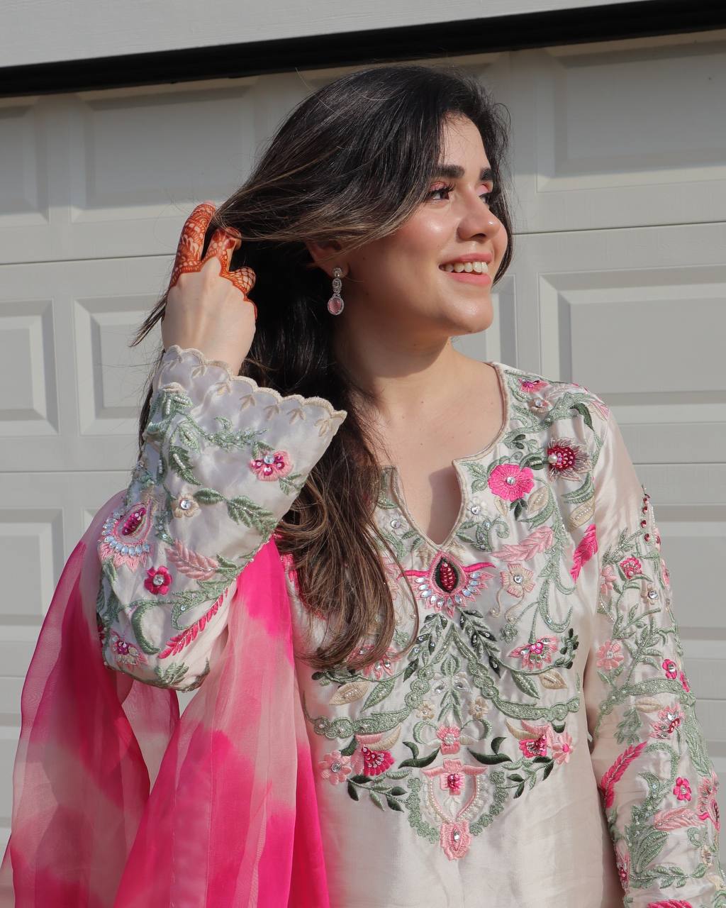 Stylish White Color Pakistani Salwar Suit