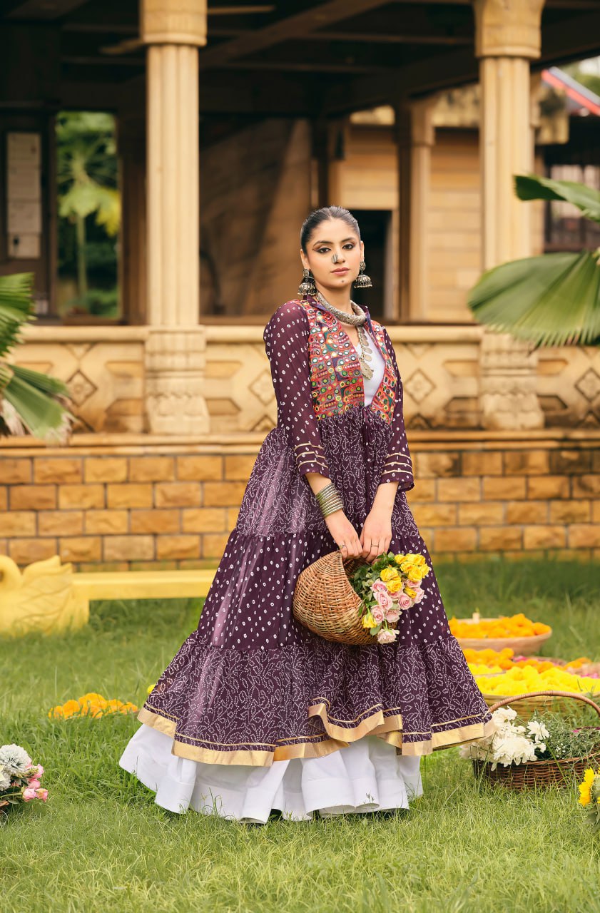 Amazing Pink Cotton Embroidery Shrug With Lehenga Choli