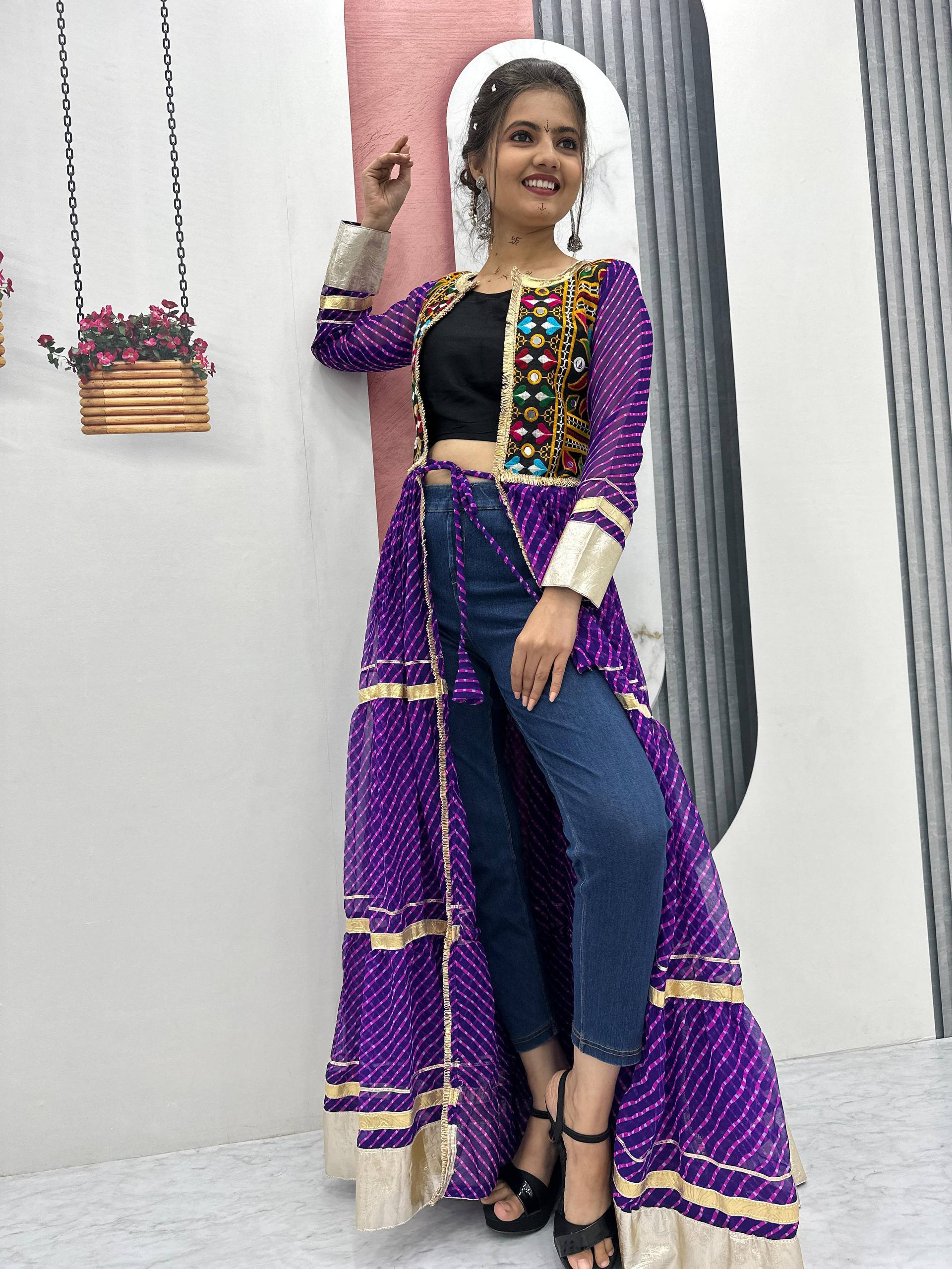 Ravishing Pink Georgette Gamathi Work Gown