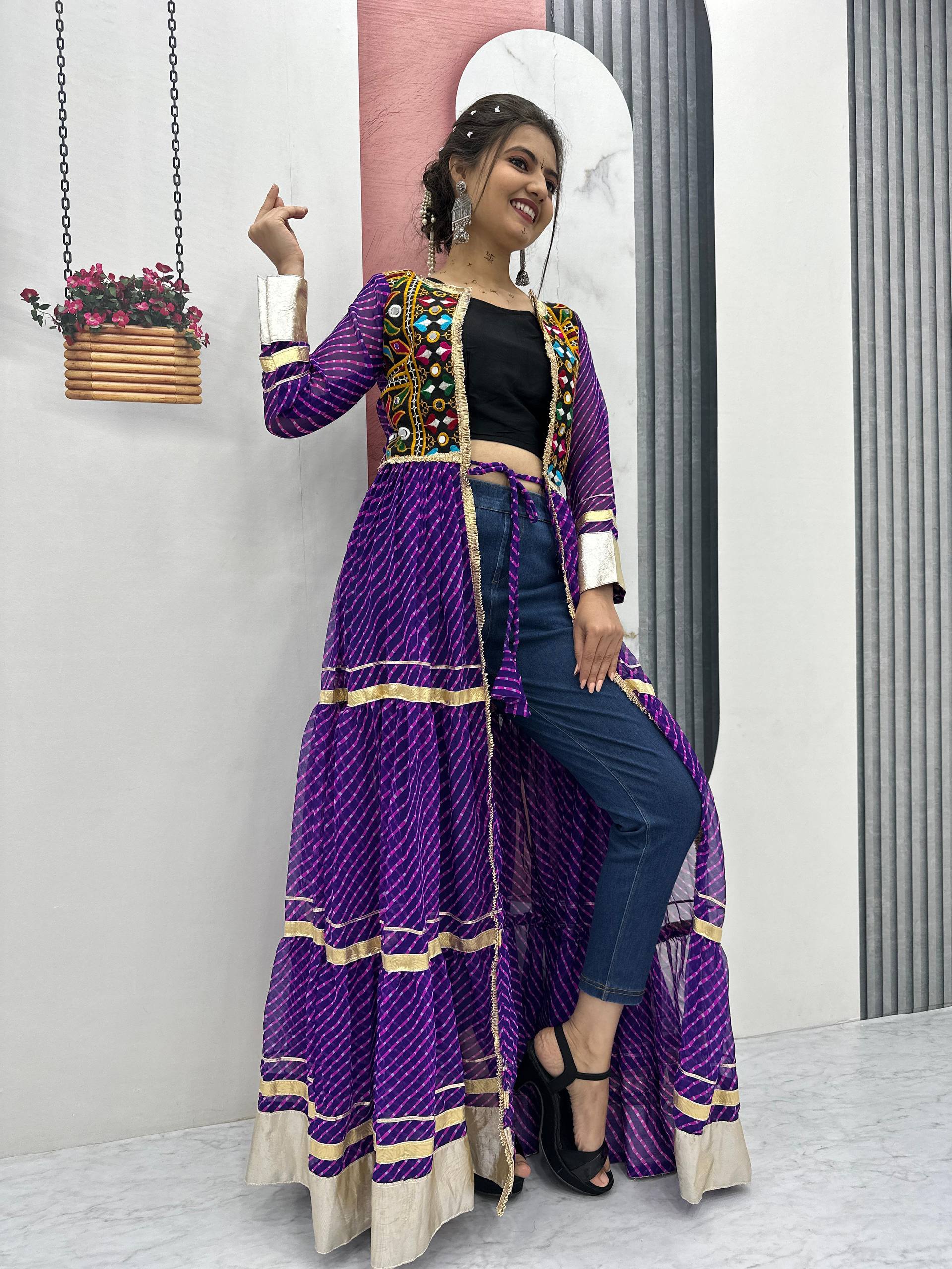Ravishing Pink Georgette Gamathi Work Gown