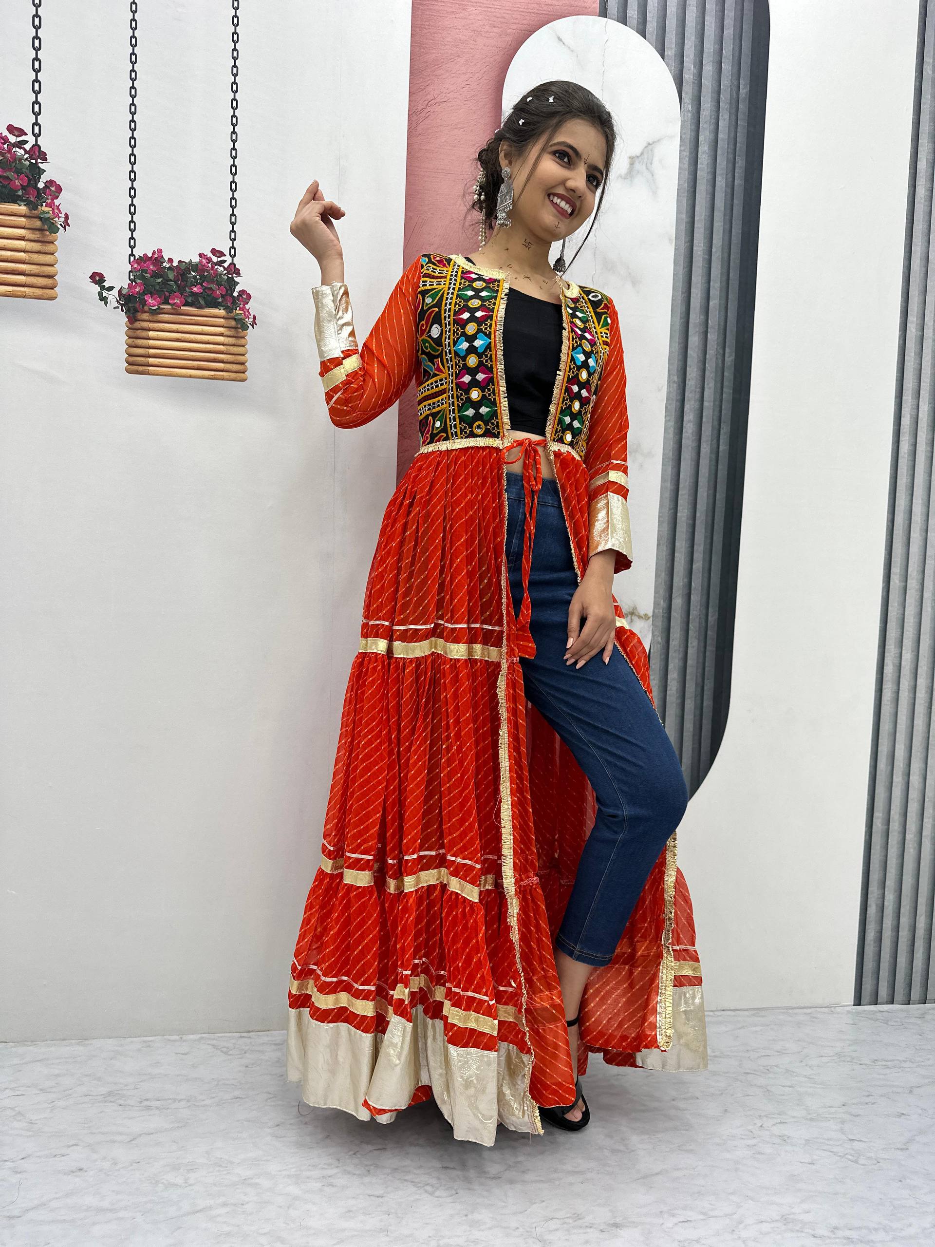 Ravishing Pink Georgette Gamathi Work Gown