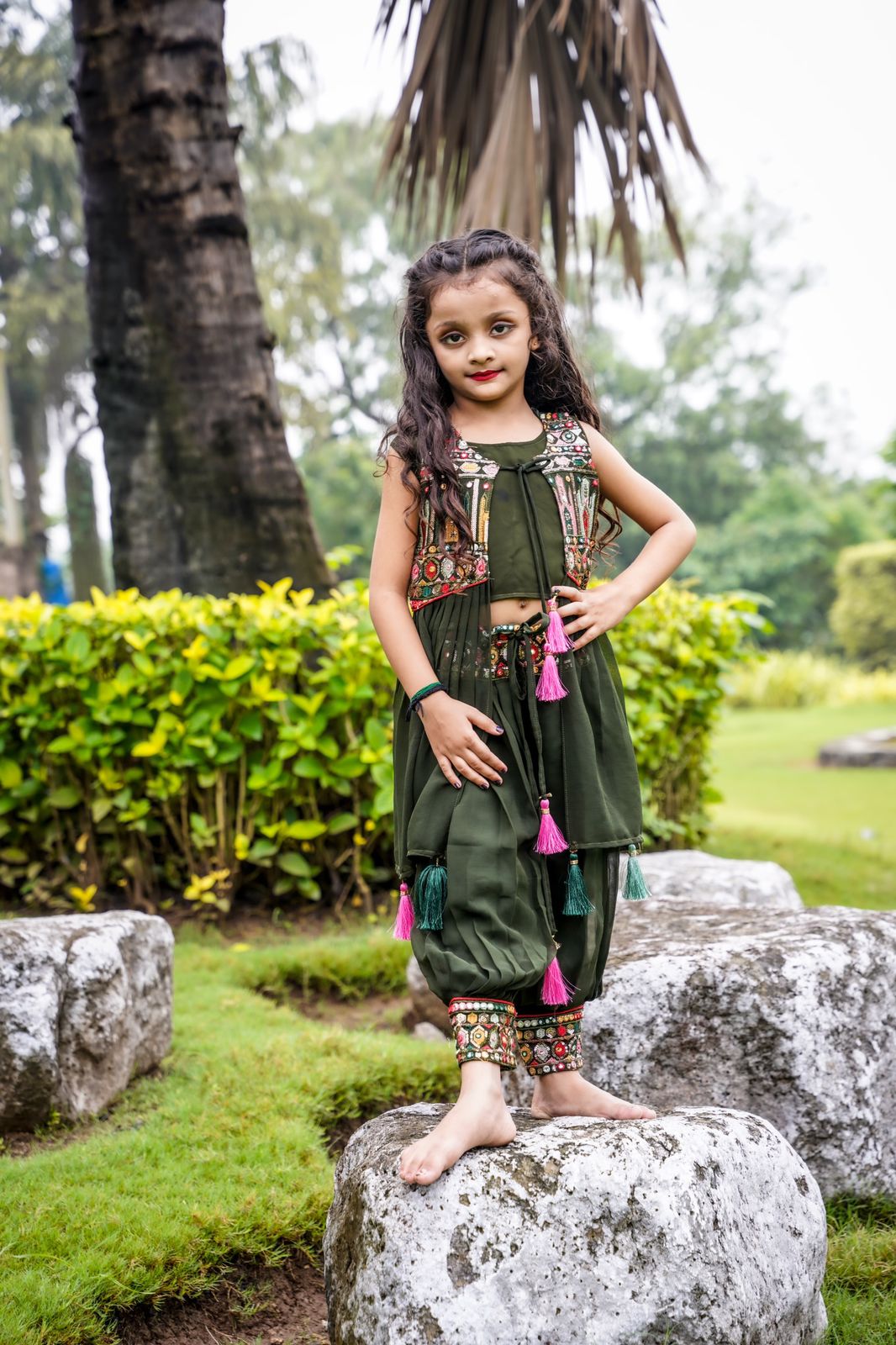 Mehndi dress for baby hot sale girl