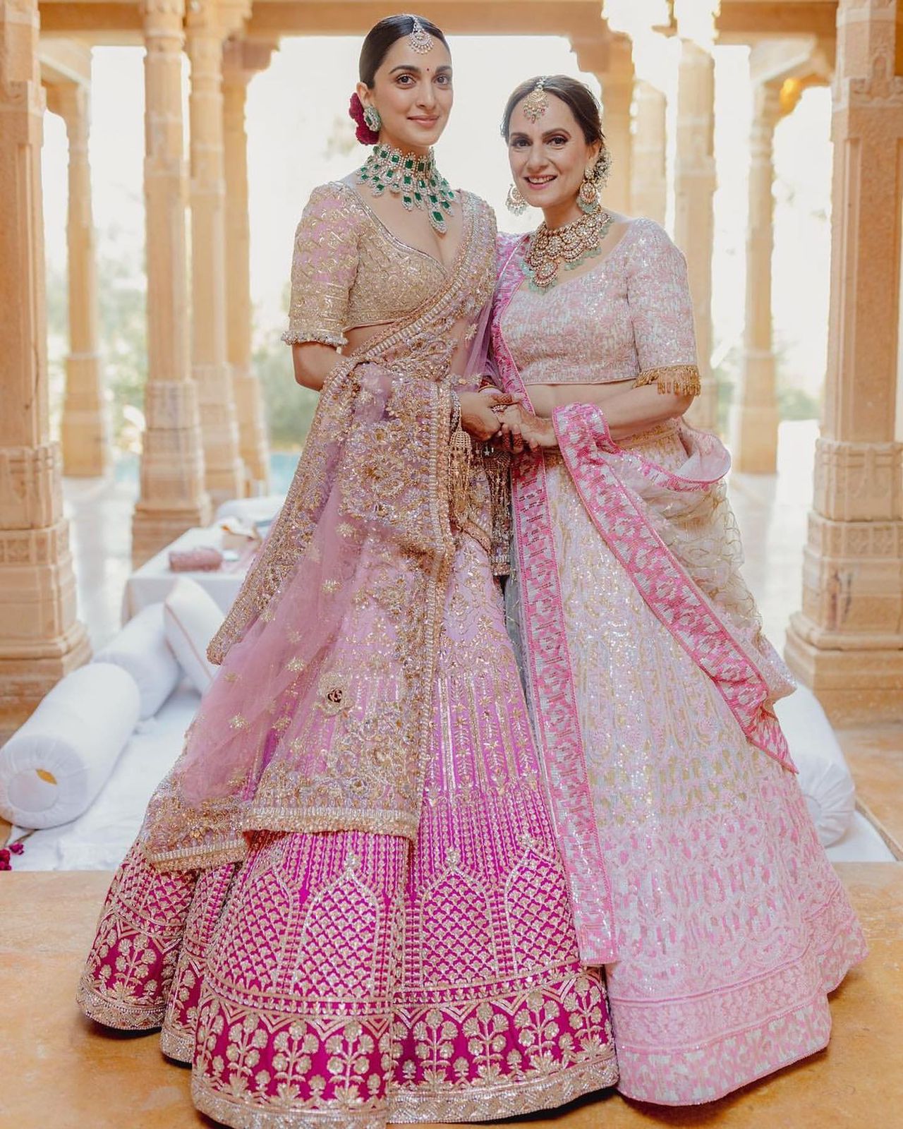 Kiara Advani Wedding Wear Pink Shade Lehenga Choli